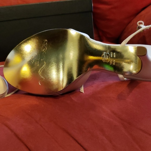 Nina NEW size 8.5 Nude Heels Rhinestones Holidays - Picture 4 of 6